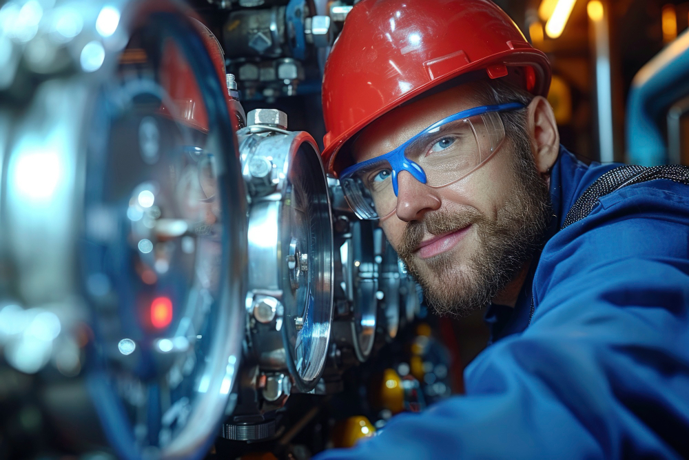 Técnico arreglando problemas comunes de los motores eléctricos