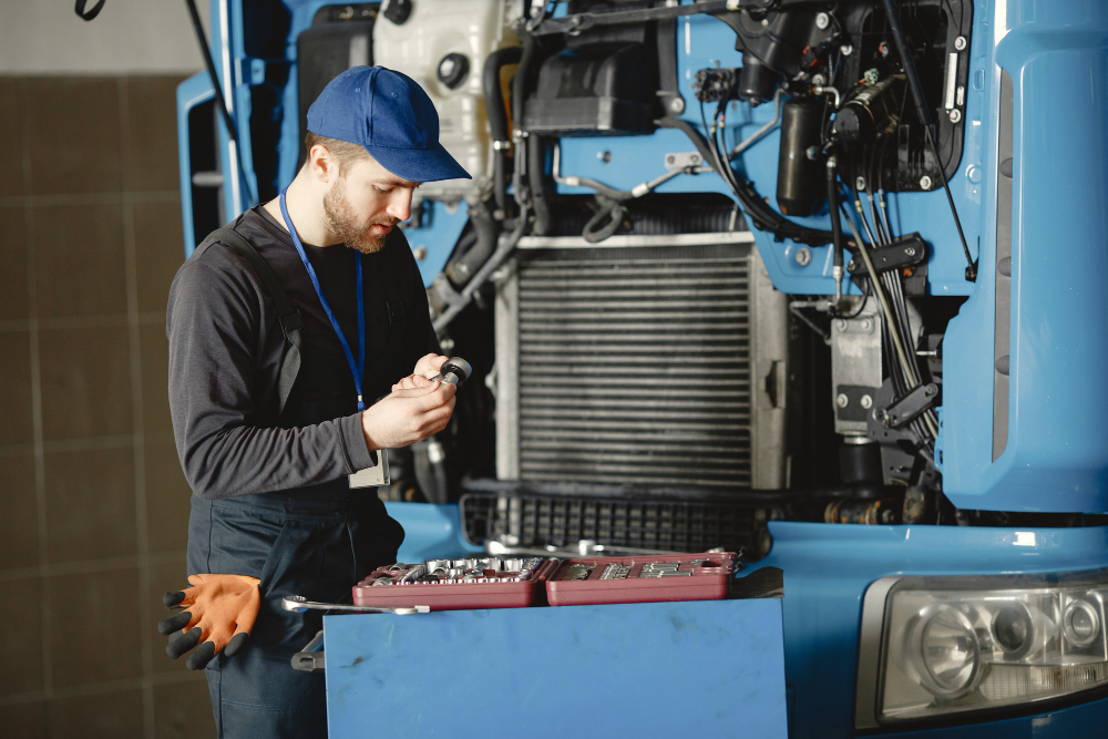 Técnico arreglando problemas comunes de los motores eléctricos